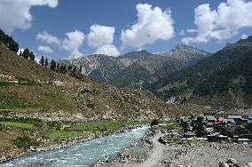 High Mountain Pass In The Himalayas