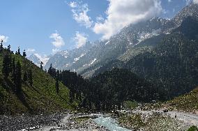 High Mountain Pass In The Himalayas