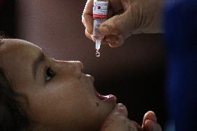 Polio Vaccination Campaign In Patan, Lalitpur.