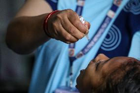 Polio Vaccination Campaign In Patan, Lalitpur.