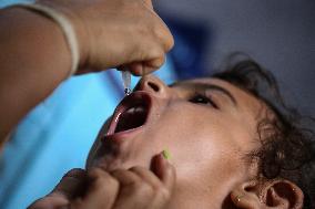 Polio Vaccination Campaign In Patan, Lalitpur.