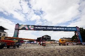 Preparations For The Parc Des Nations At Parc De La Villette, In Paris