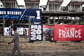 Preparations For The Parc Des Nations At Parc De La Villette, In Paris