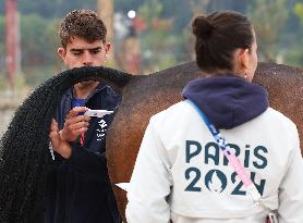 (PARIS2024)FRANCE-PARIS-EQUESTRIAN-TRAINING