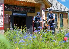 CHINA-XINJIANG-ALTAY-KANAS SCENIC AREA-POLICE STATION (CN)