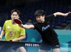 (PARIS2024)FRANCE-PARIS-TABLE TENNIS-TRAINING