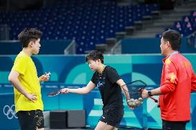 (PARIS2024)FRANCE-PARIS-TABLE TENNIS-TRAINING