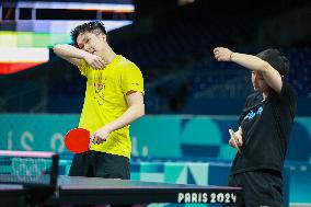 (PARIS2024)FRANCE-PARIS-TABLE TENNIS-TRAINING