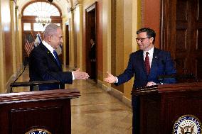 Benjamin Netanyahu on Captiol Hill - Washington