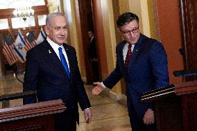Benjamin Netanyahu on Captiol Hill - Washington