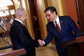Benjamin Netanyahu on Captiol Hill - Washington