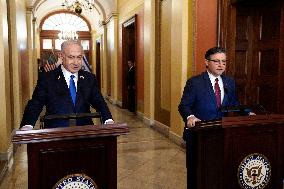 Benjamin Netanyahu on Captiol Hill - Washington