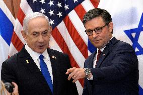 Benjamin Netanyahu on Captiol Hill - Washington