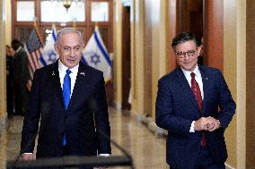 Benjamin Netanyahu on Captiol Hill - Washington