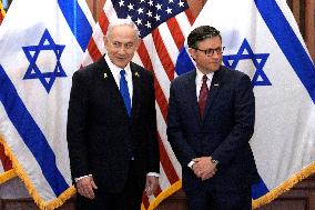 Benjamin Netanyahu on Captiol Hill - Washington