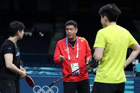 (PARIS2024)FRANCE-PARIS-TABLE TENNIS-TRAINING