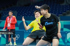 (PARIS2024)FRANCE-PARIS-TABLE TENNIS-TRAINING