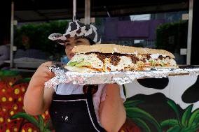 Making A 7-metre Long Torta In Mexico City