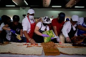 Making A 7-metre Long Torta In Mexico City