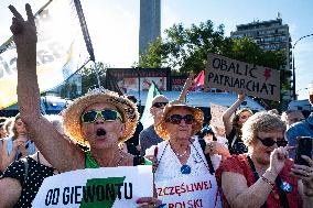 Pro-abortion Rally In Warsaw