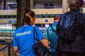 Police Reforce The Security Around The Stade Parc Des Princes, In Paris, To The Match Between Israel X Mali.