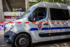 Police Reforce The Security Around The Stade Parc Des Princes, In Paris, To The Match Between Israel X Mali.