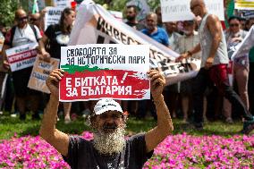 Protest In Front Of The National Assembly Of The Republic Of Bulgaria In Sofia.