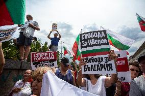 Protest In Front Of The National Assembly Of The Republic Of Bulgaria In Sofia.