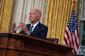 Biden Gives First Speech Since Dropping Out - Washington