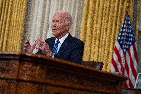 Biden Gives First Speech Since Dropping Out - Washington