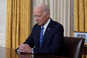 Biden Gives First Speech Since Dropping Out - Washington