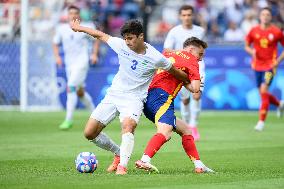 Paris 2024 - Uzbekistan v Spain