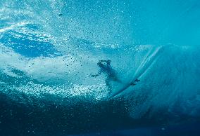 Paris 2024 - Surfing Training in Teahupo'o