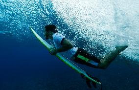 Paris 2024 - Surfing Training in Teahupo'o