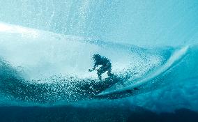 Paris 2024 - Surfing Training in Teahupo'o