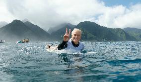 Paris 2024 - Surfing Training in Teahupo'o