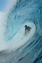 Paris 2024 - Surfing Training in Teahupo'o