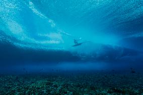 Paris 2024 - Surfing Training in Teahupo'o