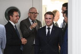 Paris 2024 - Macron Inaugurates The "Maison de L’Elysee"