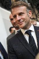 Paris 2024 - Macron Inaugurates The "Maison de L’Elysee"