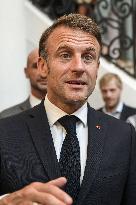 Paris 2024 - Macron Inaugurates The "Maison de L’Elysee"