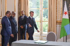 Macron Meets Djibouti’s President - Paris