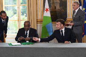 Macron Meets Djibouti’s President - Paris