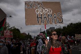 Pro-Palestinian Protest Over Netanyahu's Visit In USA