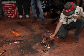 Pro-Palestinian Protest Over Netanyahu's Visit In USA