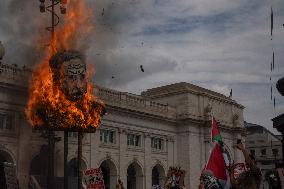 Pro-Palestinian Protest Over Netanyahu's Visit In USA