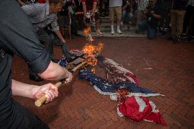 Pro-Palestinian Protest Over Netanyahu's Visit In USA