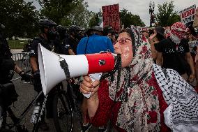 Pro-Palestinian Protest Over Netanyahu's Visit In USA