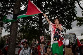 Thousands Protest As Netanyahu Addresses US Congress - Washington