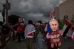 Thousands Protest As Netanyahu Addresses US Congress - Washington